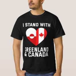 Camiseta Eu Fico Com A Groenlândia E O Canadá