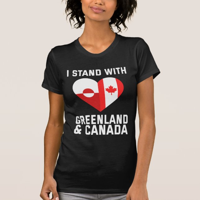 Camiseta Eu Fico Com A Groenlândia E O Canadá (Frente)