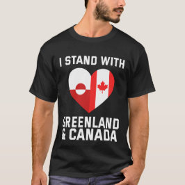 Camiseta Eu Fico Com A Groenlândia E O Canadá