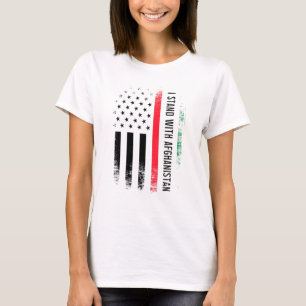 Camiseta Eu Fico Com A Ideia De Apoio Afegão
