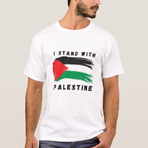 Eu Fico Com A Palestina Com A Bandeira Design Impr