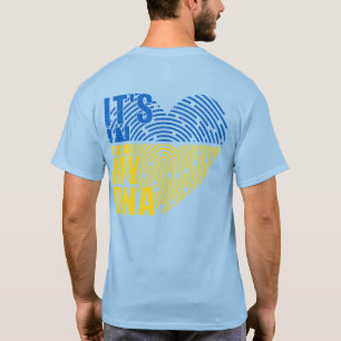 Camiseta Eu fico com a Ucrânia