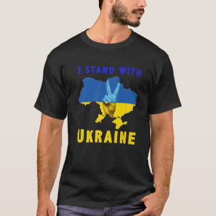 Camiseta Eu Fico Com A Ucrânia Bandeira Ucranianos Puc