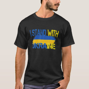 Camiseta Eu Fico Com A Ucrânia Para De Putin Parar A Guerr