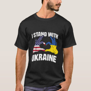 Camiseta Eu Fico Com A Ucrânia - Protesto Contra A Souverei