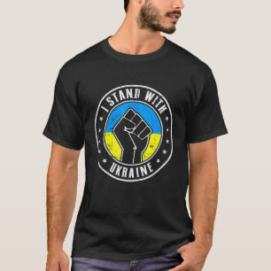Camiseta Eu Fico Com A Ucrânia Rezando Por Salvar Ukrai