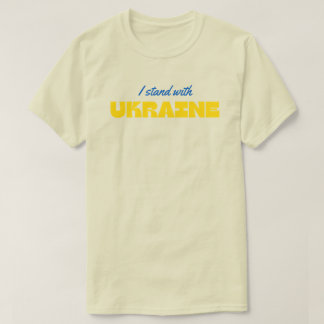Camiseta Eu Fico Com A Ucrânia Solidariedade T-Shirt