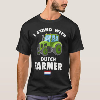 Camiseta Eu Fico Com Bandeira Do Agricultor Holandês