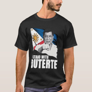 Camiseta Eu fico com Duterte Traga Tatay Digong Rodrigo PR
