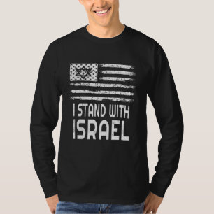 Camiseta Eu Fico Com Israel Bandeira Isreal Patriótica