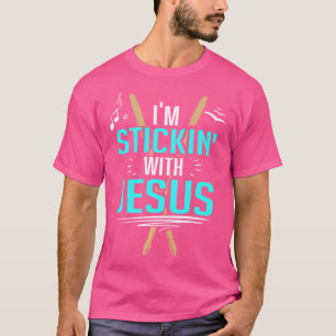 Camiseta Eu Fico Com Jesus Cristão