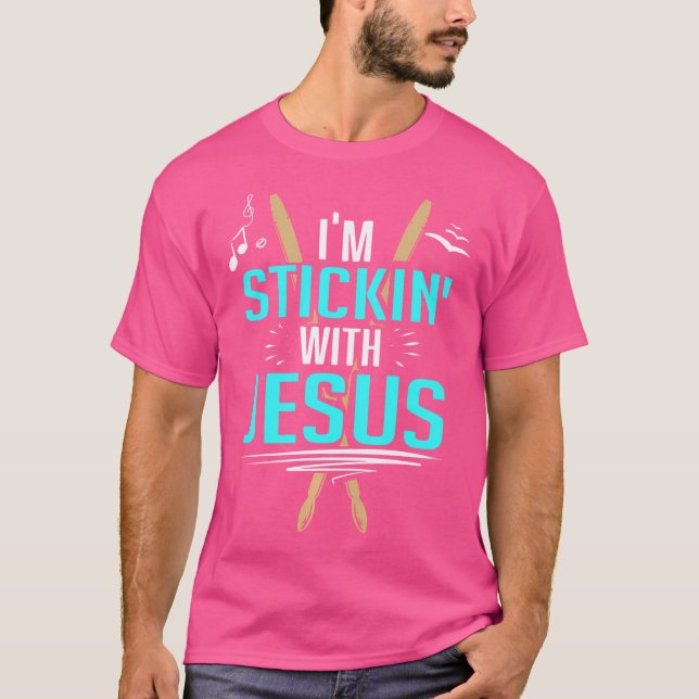 Camiseta Eu Fico Com Jesus Cristão (Frente)