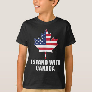 Camiseta Eu fico com o Canadá, América do Canadá, Canadá, b