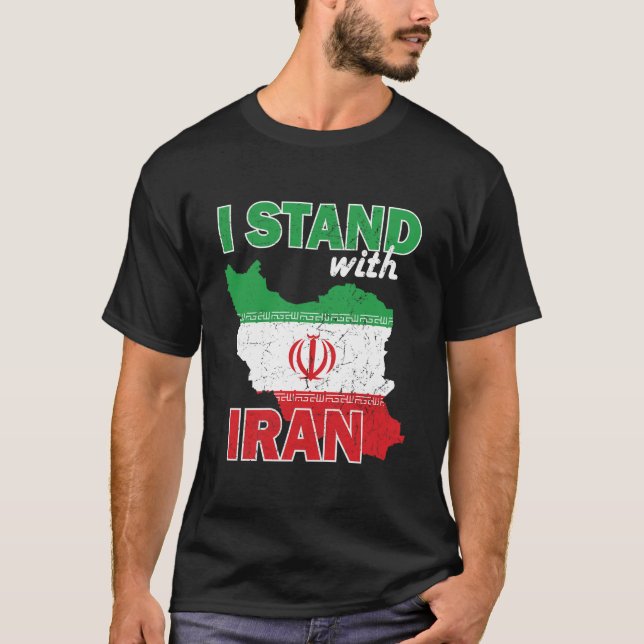 Camiseta Eu fico com o irã (Frente)