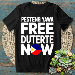 Camiseta Eu fico com o PRRD - Liberte Duterte Agora, Traga-