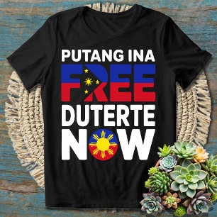 Camiseta Eu fico com o PRRD Traga para casa Tatay Digong Du