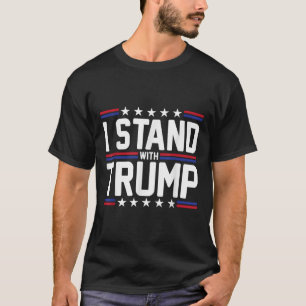 Camiseta Eu Fico Com O Trump American Flag Usa Trump Suppor