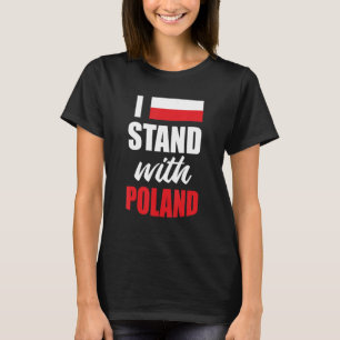 Camiseta Eu Fico Com Polônia Para Pessoas Poloneses