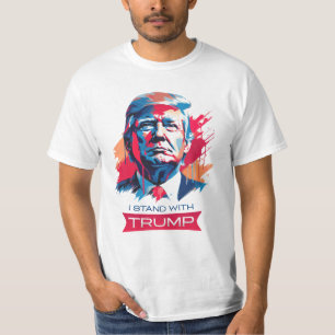 Camiseta Eu fico com Trump