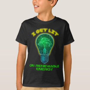 Camiseta Eu Fico Ligado Com Alternativa Limpa Renovável Ver