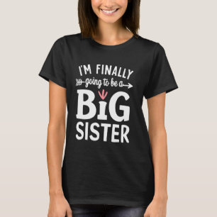 Camiseta Eu finalmente serei uma Big Sister orgulhosa de Bi