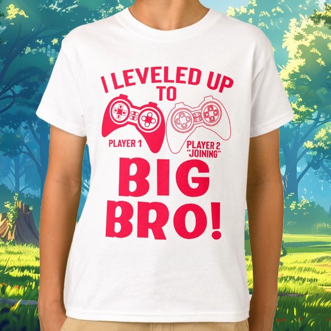 Camiseta "EU FIQUEI NO GRANDE BRO! Revelação do Bebê Jogado (Big Bro Tee)