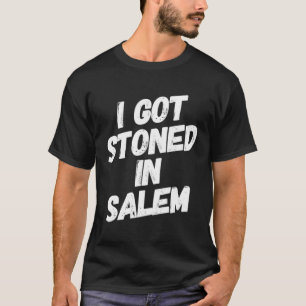 Camiseta Eu Fiquei Pedrado Em Salem Halloween Witts Stoner