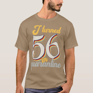 Camiseta Eu fiz 56 anos no 56º aniversário