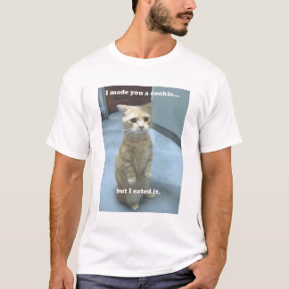 Camiseta eu fiz-lhe um biscoito