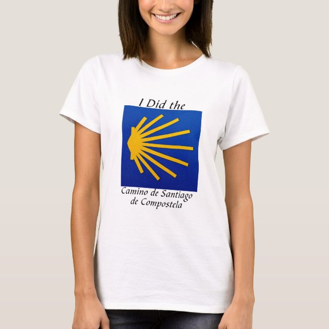 Camiseta Eu fiz o Camino de Santiago (Frente)