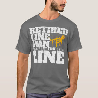 Camiseta Eu Fiz O Meu Tempo Na Linha Reformada Lineman Elei