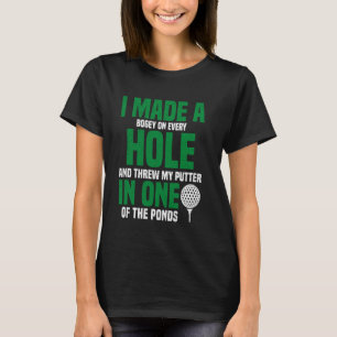 Camiseta Eu Fiz Um Buraco Em Um Golfe Golfe Frio Golfista A