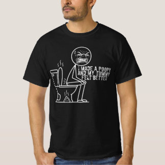 Camiseta eu fiz um cocô e minha barriga se sentiu melhor