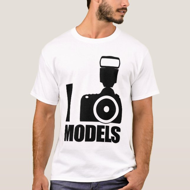 Camiseta Eu foto modelo o T (Frente)