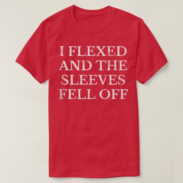 Camiseta Eu fugi e as capas caíram de um ginásio engraçado (Frente do Design)
