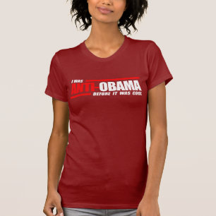 Camiseta Eu fui Anti-Obama antes que estêve branco legal