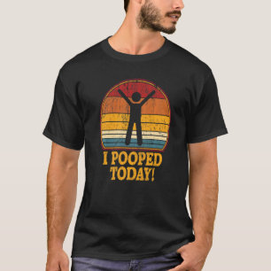 Camiseta Eu Fui ao Banheiro Hoje Humor Retrô Eu Fui ao Banh