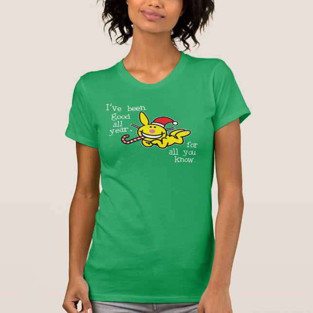 Camiseta Eu fui bom todo o ano (Frente)