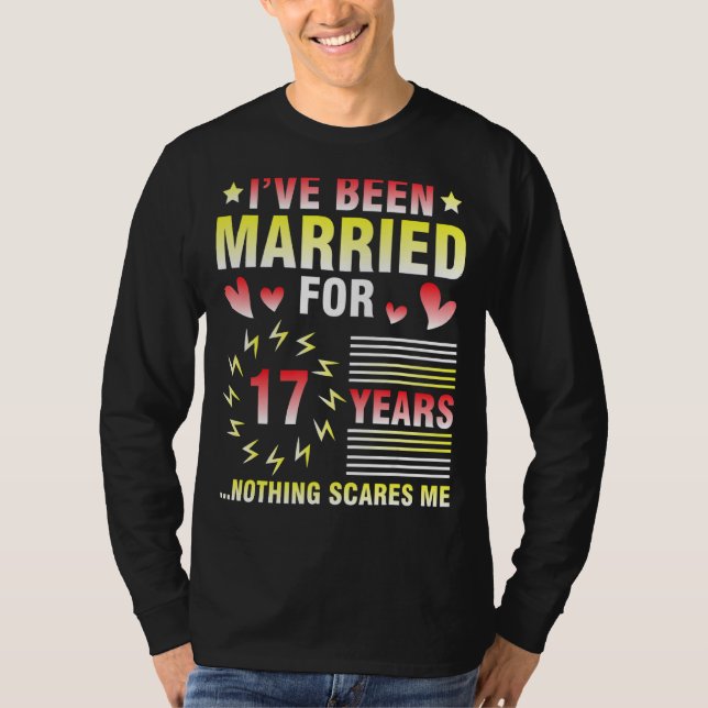 Camiseta Eu fui casado há 17 anos, nada (Frente)