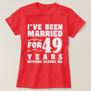 Camiseta Eu fui casado por 49 anos combinando com o Casal