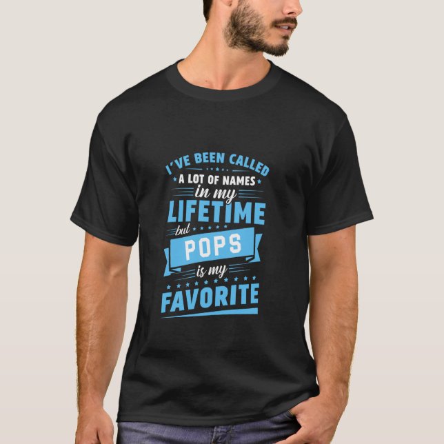 Camiseta Eu fui chamada de muitos nomes, mas Pop é meu Fa (Frente)