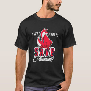 Camiseta Eu Fui Feito Para Salvar Animais Direitos dos Ani
