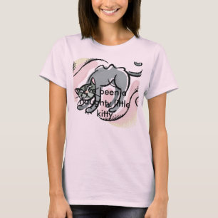 Camiseta Eu fui um gatinho pequeno impertinente