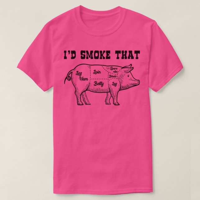 Camiseta Eu Fumava Esse CHURRASCO Engraçado Barbecue Grill  (Frente do Design)