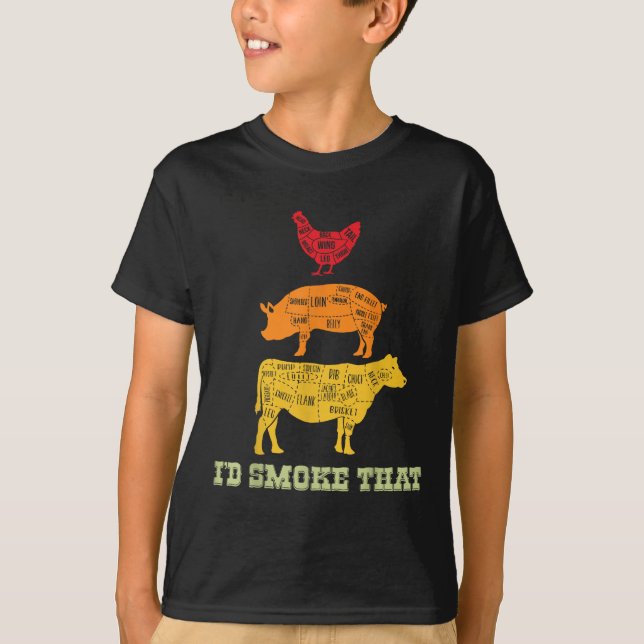 Camiseta Eu Fumava Isso - Barbecue - Churrasco (Frente)