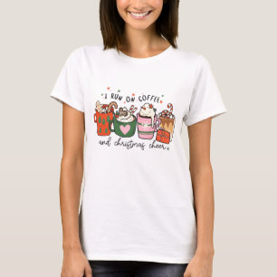 Camiseta Eu Funciono Com Alegria De Natal De Café Natal Div