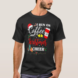 Camiseta Eu Funciono Com Café E Alegria De Natal Fantasia D