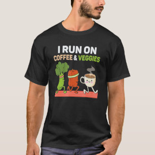 Camiseta Eu Funciono Com Café & Legumes Veganismo Legume