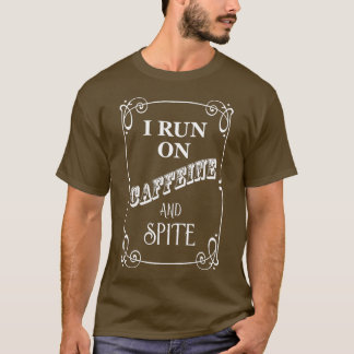 Camiseta Eu Funciono Com Cafeína E Rancor