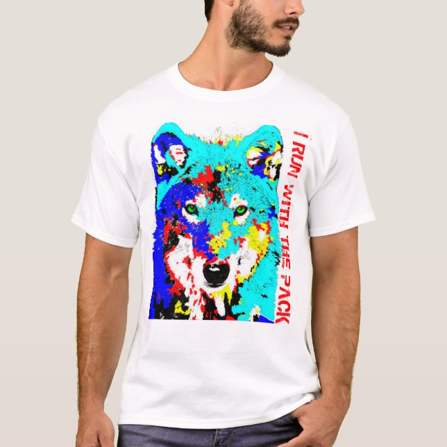 CAMISETA EU FUNCIONO COM O BLOCO - T-SHIRT DO LOBO (Frente)